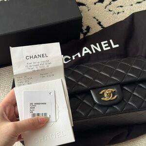 CHANEL Mini Classic Black with Gold Details